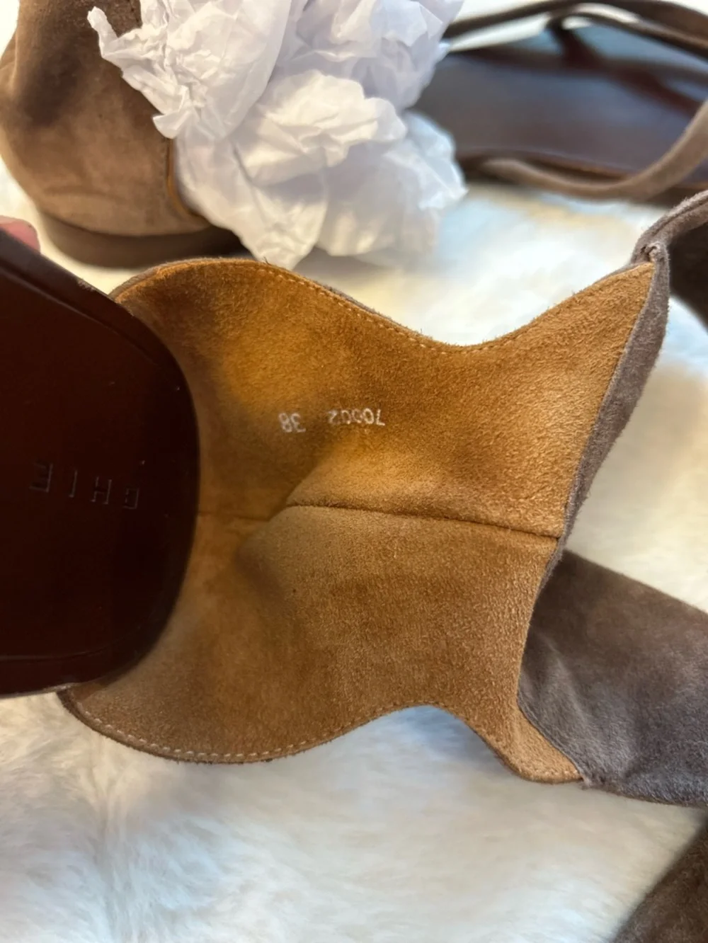 New Chie Mihara Brown Suede Wrap Sandals size 38 - Picture 9 of 12